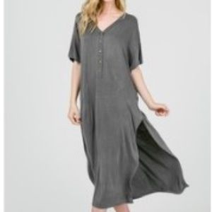 Long tshirt style maxi dress